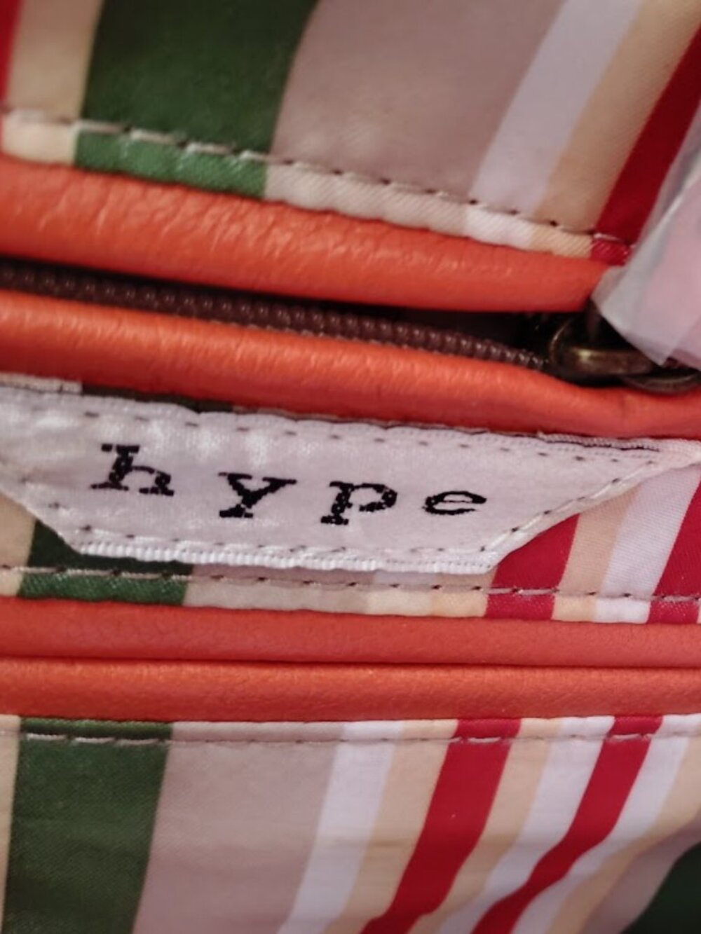 HYPE Orange Leather Studded Fringe Bag (NWT) - Picture 10 of 11